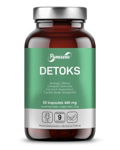 Detoks - Panaseus - 50 kapsułek - Ekstrakt z liści wąkroty azjatyckiej