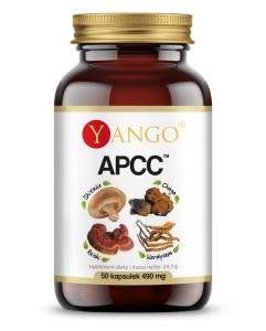Yango - APCC - grzyby reishi, kordyceps, shitake, chaga - 50 kaps.