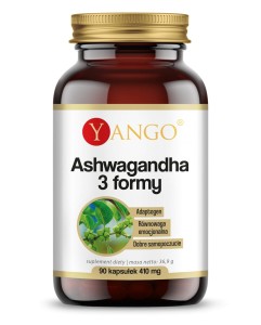 Yango - Ashwagandha 3 formy - 90 kaps - Adaptogen - Równowaga