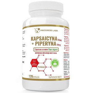 Progress Labs - Kapsaicyna + Piperyna 120 kapsułek Vege 120 Kapsułek