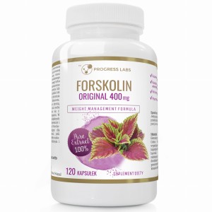 Progress Labs - Forskolin Pokrzywa Indyjska Original 400mg 120 kapsułek