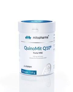 Mitopharma - QuinoMit Q10 forte 90 kaps. - aktywna forma koenzymu Q10 – ubichinolem.