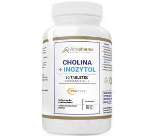 Altopharma - VitaCholine 300mg + Inozytol 300mg CHOLINA WZCMOCNIJ PAMIĘĆ WĄTROBA 90 tabletek