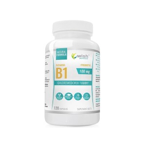 Wish Pharmaceutical - B1  TIAMINA 100MG 120 kapsułek vege