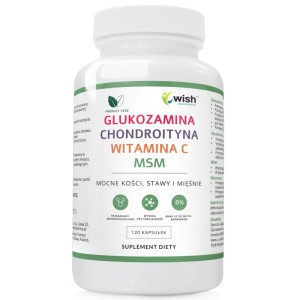 Wish Pharmaceutical - GLUKOZAMINA COMPLEX 120 KAPSUŁEK PRODUKT VEGE