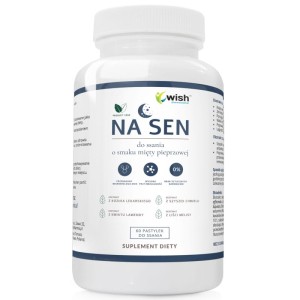Wish Pharmaceutical - NA SEN PASTYLKI DO SSANIA O SMAKU MIĘTY PIEPRZOWEJ 60 PASTYLEK