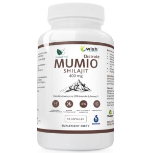 Wish Pharmaceutical - MUMIO HIMALAJSKIE SHILAJIT 400mg 90 KAPSUŁEK  PRODUKT WEGE