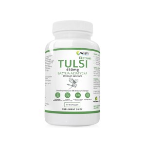 Wish Pharmaceutical - TULSI BAZYLIA AZJATYCKA 450 mg  90 KAPSUŁEK