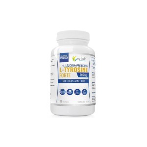 Wish Pharmaceutical - L-Tyrosine Forte 500mg + L-Leucyna + Prebiotyk    120 kapsułek