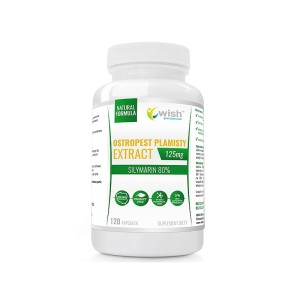 Wish Pharmaceutical - OSTROPEST  PLAMISTY EKSTRAKT 80% SYLIMARYNY 120 KAPSUŁEK