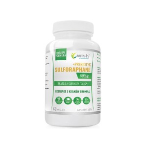 Wish Pharmaceutical - Sulforafan 500µg Ekstrakt z kiełków Brokułu 60 kapsułek