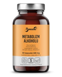 Panaseus - Metabolizm Alkoholu - 50 kapsułek
