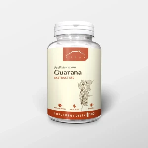 Guarana 22% ekstrakt 100 kapsułek x 550mg -  Nanga - Energia