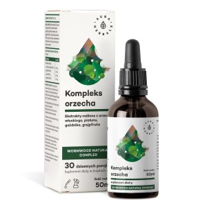 Aura Herbals - Orzech kompleks + piołun, Wormwood Natural Complex, krople 50 ml