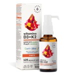 Aura Herbals - Witamina D3 4000 IU + K2, MCT, krople 50 ml
