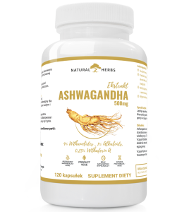 AltoPharma - Ashwagandha Ekstrakt 500mg 9% Witanolidów - Żeń Szeń Indyjski - 120 kapsułek