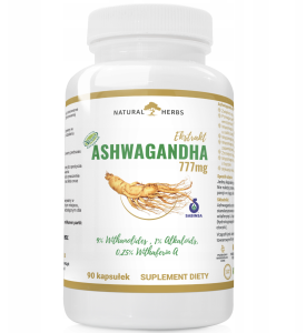 AltoPharma - Ashwagandha Ekstrakt 777mg 9% Witanolidów -  Żeń Szeń Indyjski - 90 kapsułek - Produkt Wege
