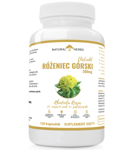 AltoPharma - Standaryzowany Różeniec Górski Ekstrakt 20:1 200mg 3% Rosawin i 1% Salidrozydów - 120 kapsułek