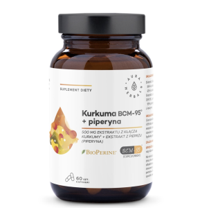 Aura Herbals - Kurkuma 500 mg BCM-95 + Piperyna kapsułki - 60 szt.