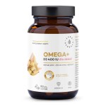 Aura Herbals - Omega+ Witamina D3 400 IU dla dzieci, kapsułki twist-off 60 szt.