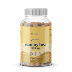 Aura Herbals - Pure Lab Ekstrakt z czarnego bzu 1275 mg, kapsułki 120 szt.