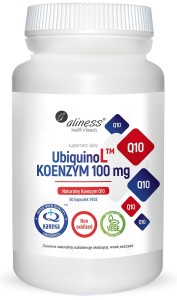 Aliness - UbiquinoL KANEKA Naturalny KOENZYM 100mg x 60 Vege caps.