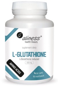 Aliness - L-Glutathione reduced 500 mg x 100 Vege caps.