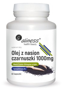 Aliness - Olej z nasion czarnuszki 2% 1000 mg x 60 caps