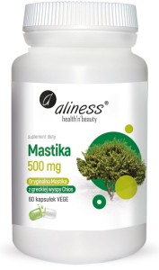 Aliness - Mastika, sproszkowana żywica Pistacia lentiscus 500mg x 60 Vege caps.