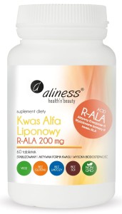 Aliness - Kwas Alfa Liponowy R-ALA 200 mg 60 tabletek