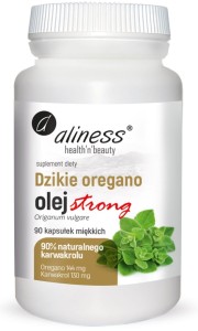 Aliness - Dzikie oregano olej STRONG 100% naturalny x 90 kapsułek miękkich (1)