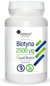 Aliness - Biotyna 2500 mcg QualiBiotin® x 120 tabletek VEGE