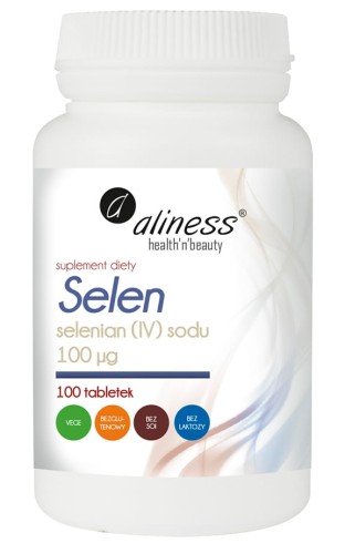 Aliness - Selen selenian (IV) sodu 100µg x 100 tab. VEGE be-effective