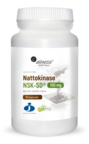 Aliness - Nattokinase NSK-SD® 100 mg x 60 Vege Caps be-effective