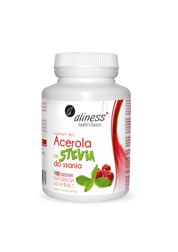 Aliness - Acerola ze Stevią do ssania 120 tabletek be-effective