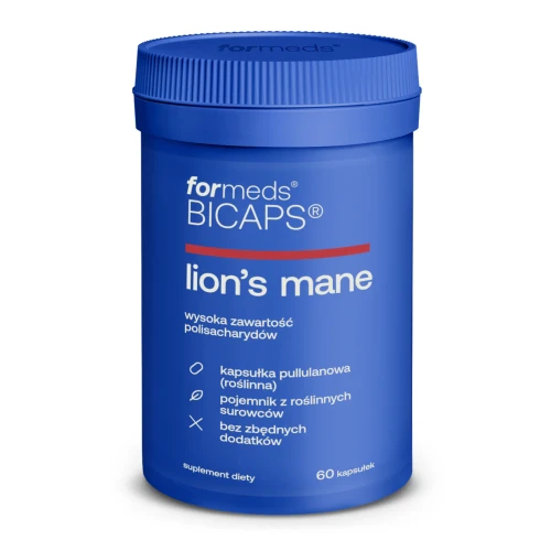 Formeds - Bicaps Lion's Mane - 60 kapsułek be-effective