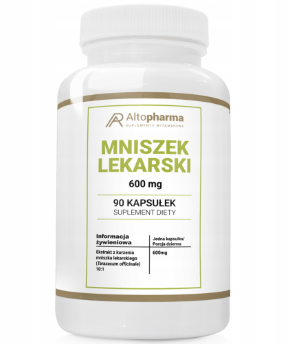 AltoPharma - Mniszek Lekarski Ekstrakt 600mg - 90 kaps be-effective