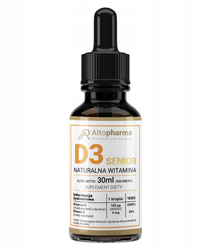 AltoPharma - Witamina D3 Senior 4000IU - 30 ml krople