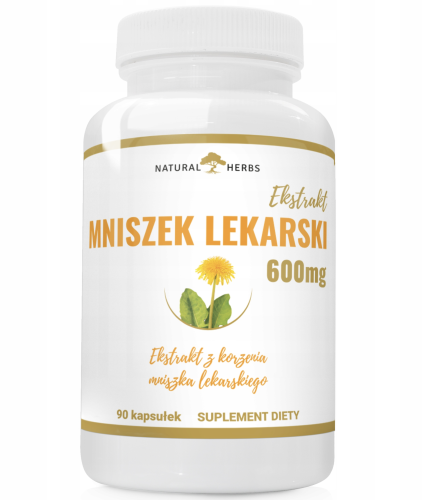 Natural Herbs - Mniszek Lekarski Ekstrakt 600mg - 90 kaps be-effective