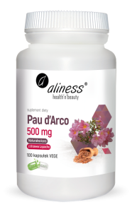 Aliness - Pau d’Arco (sproszkowana kora Lapacho) 500mg x 100 vege caps
