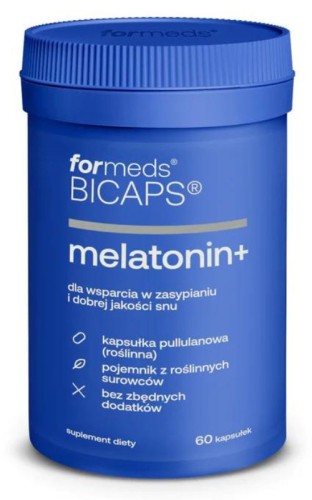 Formeds - Bicaps Melatonin+ 60 kapsułek be-effective
