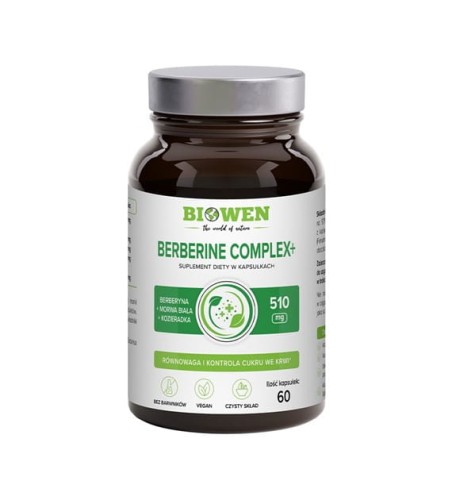 Biowen - Berberine Complex+ 510 mg Biowen - 60 kapsułek be-effective