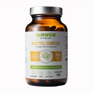 Biowen - Inozytol Complex+ (Myo-inozytol + D-chiro-inozytol + Scyllo-inozytol) - 100 kapsułek