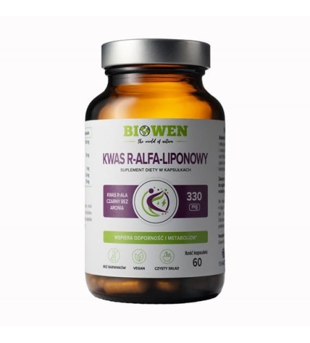 Biowen - Kwas R-Alfa-Liponowy - 60kaps. be-effective