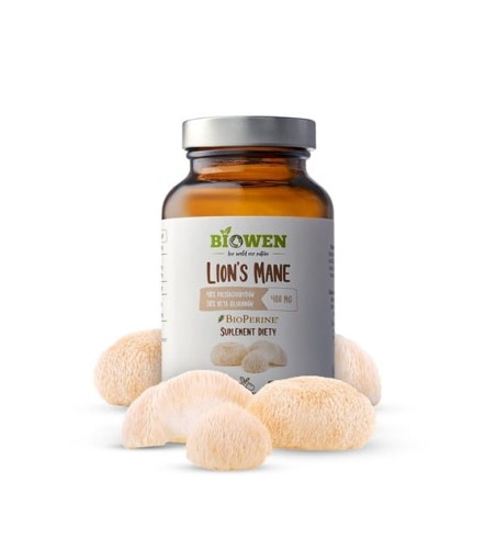 Biowen - Lion's Mane kapsułki - 400mg - 90 kaps be-effective