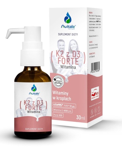 Avitale - K2 z D3 FORTE x 30 ml be-effective