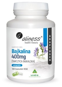 Aliness - Bajkalina (Tarczyca bajkalska) Extract 85% 400 mg x 100 Vege caps.