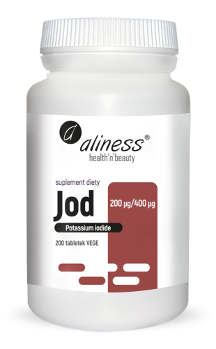 Aliness - Jod (jodek potasu) 200 µg / 400 µg x 200 Vege tabs be-effective
