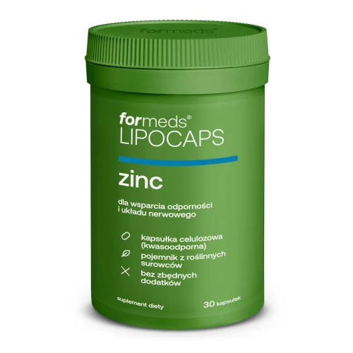 Formeds - Lipocaps Zinc - 60 kapsułek be-effective
