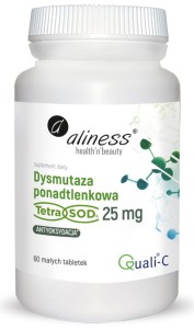 Aliness - Dysmutaza ponadtlenkowa (Tetra Sod) 25 mg x 60 vege tabs